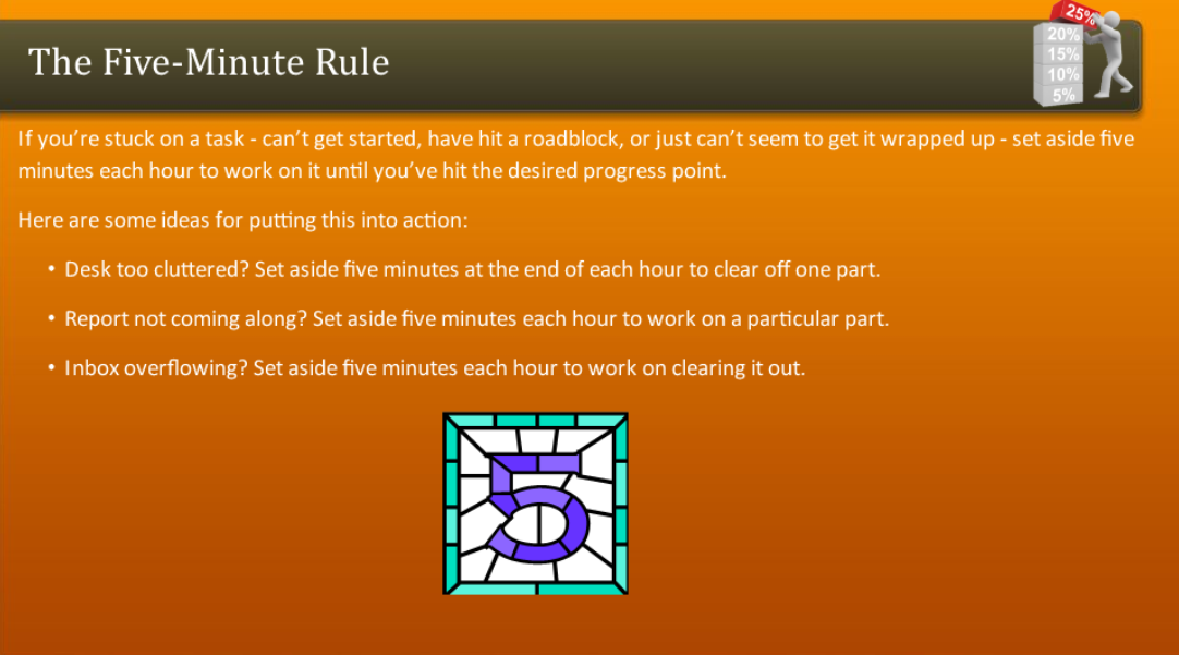 The Five Minute Rule FreshSkills